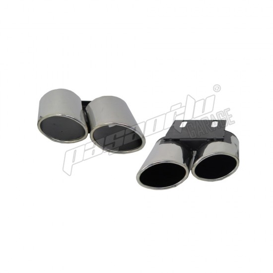 Audi - A3 S3 Krom Egzoz Uçları Dört Çıkış (Sol Aktif Sağ Pasif )