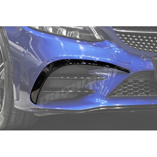 Mercedes Benz - W205 C Serisi FACELIFT 2 Parça Ön Tampon Kaşları 2019 - 2021
