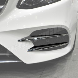 Mercedes Benz - W213 E Serisi 4 Parça Ön Tampon KROM Sis Çerçeve Kaşları 2016 - 2020