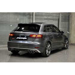 Audi - A3 8V Sportback Uyumlu Petekli S3 Difüzör Makyajlı 2016 2020