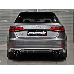 Audi - A3 8V Sportback Uyumlu Petekli S3 Difüzör Makyajlı 2016 2020