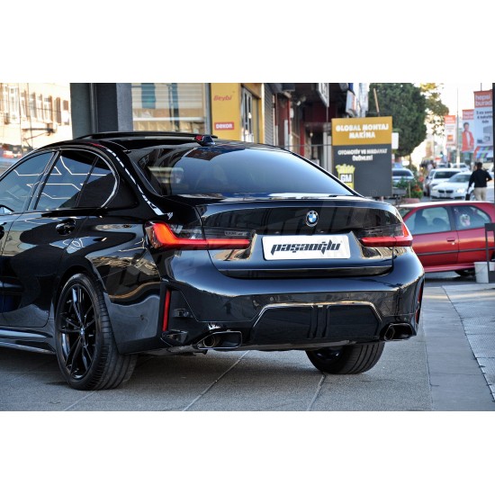 BMW G20 LCI 3 Serisi 340 M Performance Difüzör Egzoz Ucu