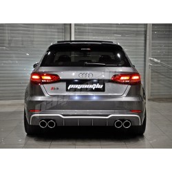 Audi - A3 8V Sportback S Line Tampon Uyumlu S3 Difüzör 2016 2020