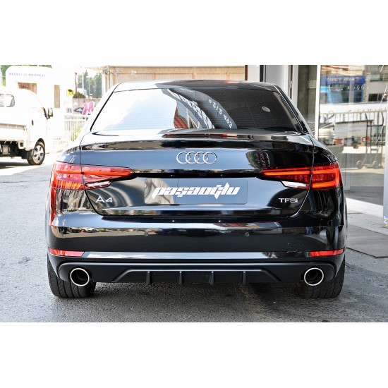 Audi - A4 B9 Sport Difüzör Sağ Sol Tek Çıkış 2015 2019