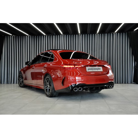 Mercedes Benz W206 C Serisi C43 AMG Difüzör Egzoz Ucu KROM