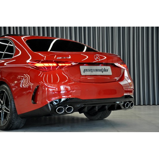 Mercedes Benz W206 C Serisi C43 AMG Difüzör Egzoz Ucu KROM