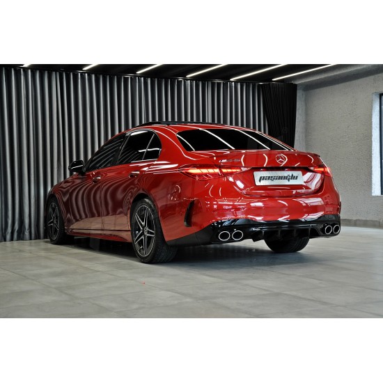 Mercedes Benz W206 C Serisi C43 AMG Difüzör Egzoz Ucu KROM