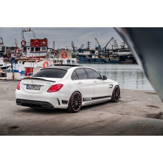 Mercedes Benz - W205 C Sedan C63 AMG Edition1 Difüzör Egzoz Ucu 14 - 21