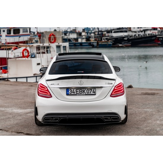 Mercedes Benz - W205 C Sedan C63 AMG Edition1 Difüzör Egzoz Ucu 14 - 21