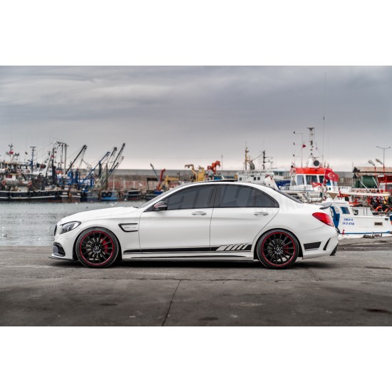 Mercedes Benz - W205 C Sedan C63 AMG Kapı Şeritleri 14 - 21