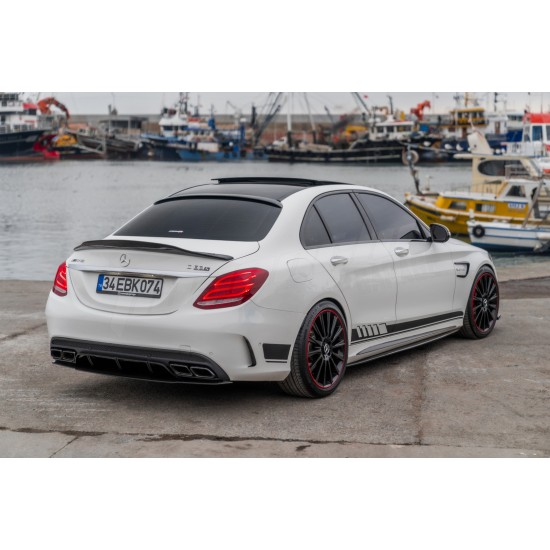 Mercedes Benz - W205 C Sedan C63 AMG Edition1 Difüzör Egzoz Ucu 14 - 21