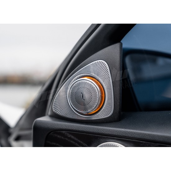 Mercedes Benz - W205 C Serisi 3D BURMESTER Hareketli Tweeter Hoparlör 3 Renk Işıklı 14 - 18