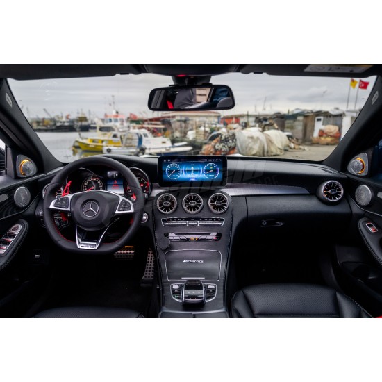 Mercedes Benz - W205 C Serisi 3D BURMESTER Hareketli Tweeter Hoparlör 3 Renk Işıklı 14 - 18