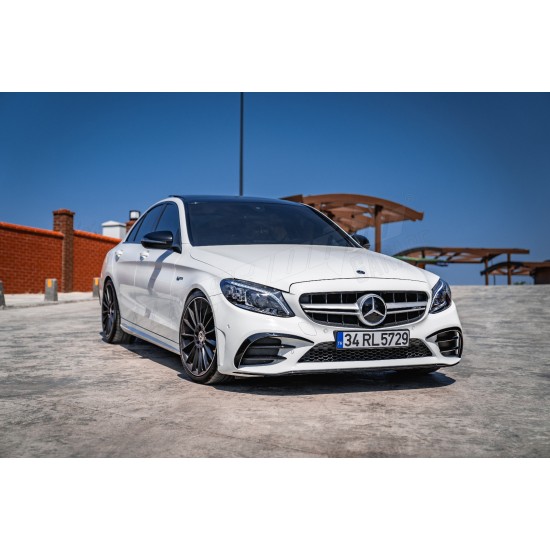 Mercedes Benz - W205 C Serisi 6 Parça Ön Tampon Kaşları 2019 - 2021