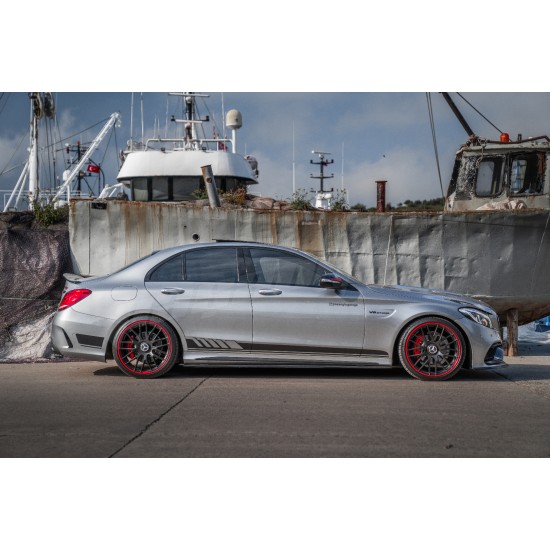 Mercedes Benz - W205 C Sedan C63 AMG Kapı Şeritleri 14 - 21