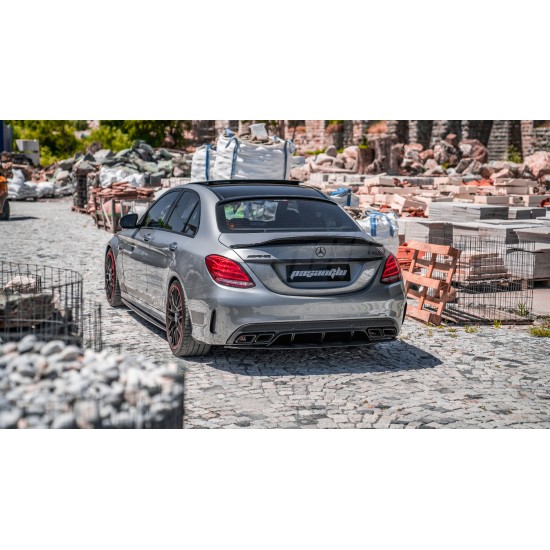 Mercedes Benz - W205 C Sedan C63 AMG Edition Bagaj Üstü Spoiler 14 - 21