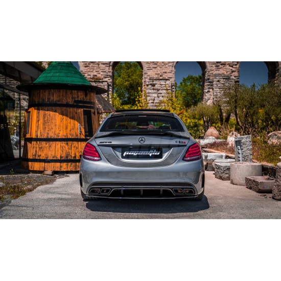 Mercedes Benz - W205 C Sedan C63 AMG Edition Bagaj Üstü Spoiler 14 - 21