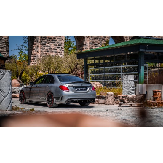 Mercedes Benz - W205 C Sedan C63 AMG Edition Bagaj Üstü Spoiler 14 - 21