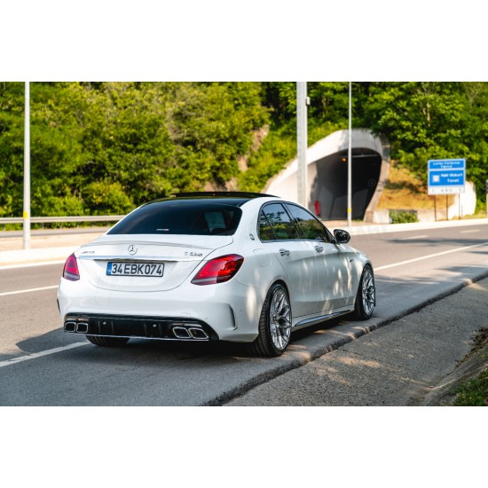 Mercedes Benz - W205 C Sedan / STW Facelift C63 AMG Difüzör Egzoz Ucu 14 - 21