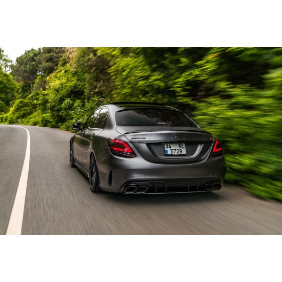 Mercedes Benz - W205 C Sedan / STW Facelift C63 AMG Difüzör Egzoz Ucu 14 - 21