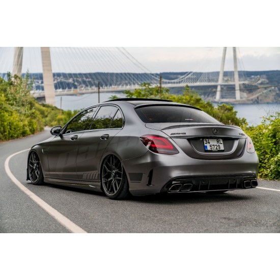 Mercedes Benz - W205 C Sedan / STW Facelift C63 AMG Difüzör Egzoz Ucu 14 - 21