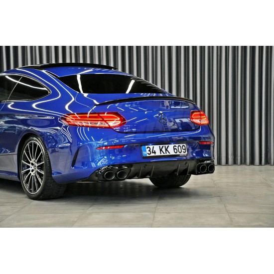 Mercedes Benz - W205 C Coupe C63 AMG Bagaj Üstü Spoiler 15 - 22