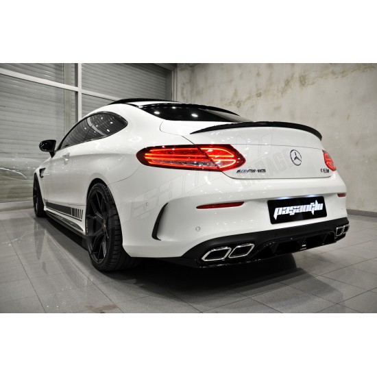 Mercedes Benz - W205 C Coupe C63 AMG Bagaj Üstü Spoiler 15 - 22