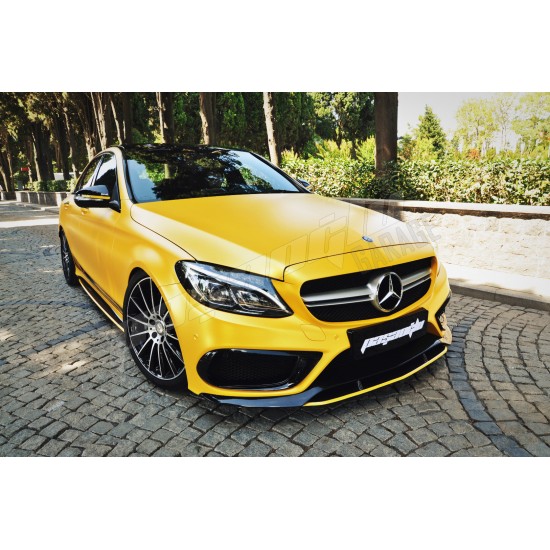 Mercedes Benz - W205 C Serisi AMG Ön Lip 2 Parça 14 - 18