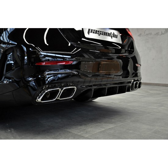 Mercedes Benz W206 C Serisi C63 AMG Difüzör Egzoz Ucu KROM