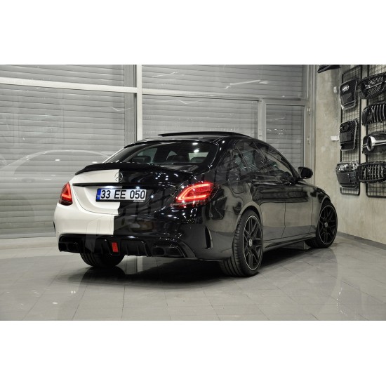 Mercedes Benz - W205 C Serisi BRABUS Difüzör Egzoz Ucu 2014-2019