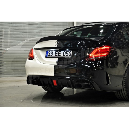 Mercedes Benz - W205 C Serisi BRABUS Difüzör Egzoz Ucu 2014-2019