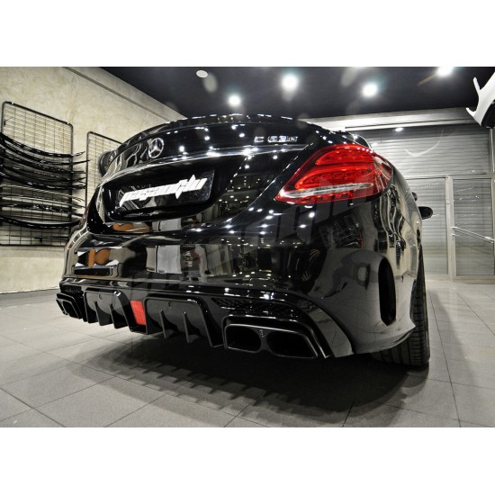 Mercedes Benz - W205 C Serisi BRABUS Difüzör Egzoz Ucu 2014-2019