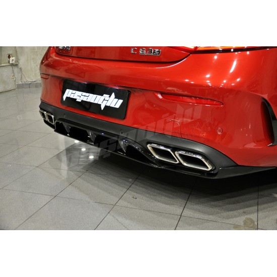 Mercedes Benz - W205 C Coupe C63 AMG Edition Difüzör Egzoz Ucu 15 - 22