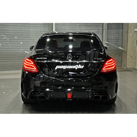 Mercedes Benz - W205 C Serisi BRABUS Difüzör Egzoz Ucu 2014-2019