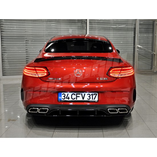 Mercedes Benz - W205 C Coupe C63 AMG Edition Difüzör Egzoz Ucu 15 - 22