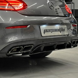 Mercedes Benz - W205 C Coupe C63 AMG Edition Difüzör Egzoz Ucu 15 - 22