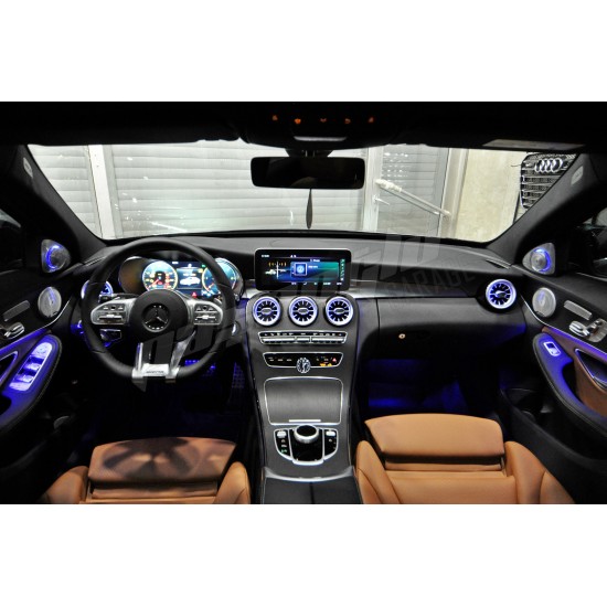 Mercedes Benz - W205 C Serisi Airvent Işıklı Klima Petekleri 14 - 21