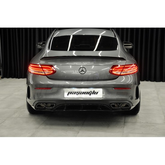 Mercedes Benz - W205 C Coupe C63 AMG Edition Difüzör Egzoz Ucu 15 - 22