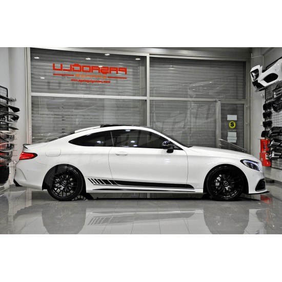 Mercedes Benz - W205 C Coupe C63 AMG Kapı Şeritleri