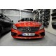 Mercedes Benz - W205 C Serisi 4 Parça Ön Tampon SİYAH Sis Çerçeve Kaşları 2019 - 2021