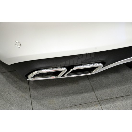 Mercedes Benz - W205 C Coupe Cabrio uyumlu C63 AMG Difüzör Egzoz Ucu