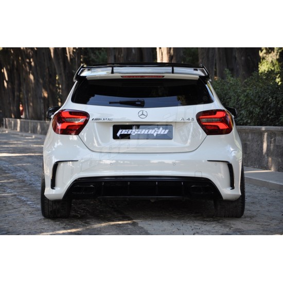 Mercedes Benz - W176 A45 AMG Arka Tampon Kaşı - Plastik