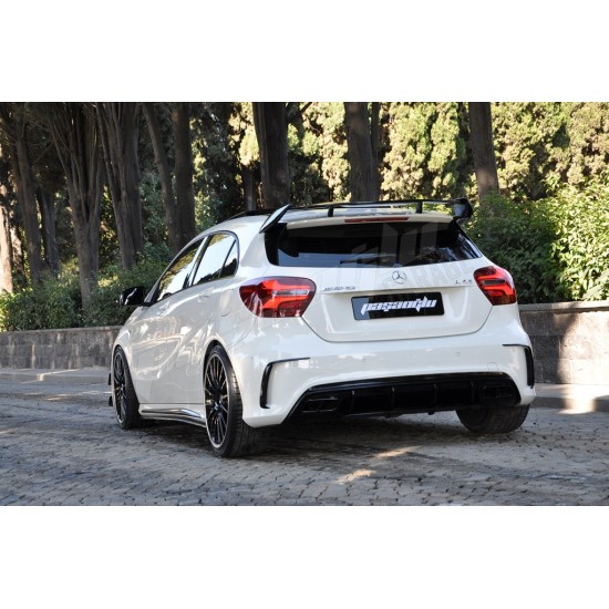 Mercedes Benz - W176 A45 AMG Arka Tampon Kaşı - Plastik