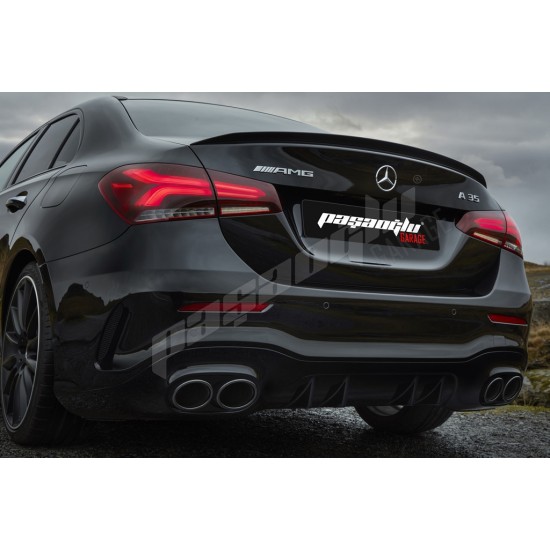 Mercedes Benz - W177 Yeni A Serisi A45 AMG Sedan 4D Difüzör Egzoz Uçları