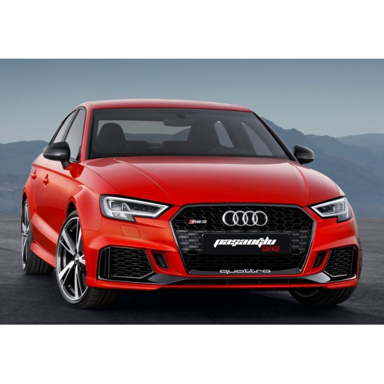 Audi - A3 8V RS3 quattro Panjur Siyah Çerçeve Makyajlı 2016-2019