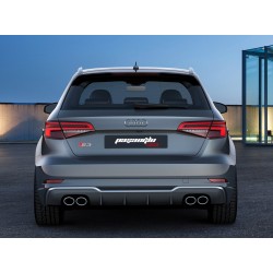 Audi - A3 8V Sportback Uyumlu S3 Difüzör Makyajlı 2016-2019