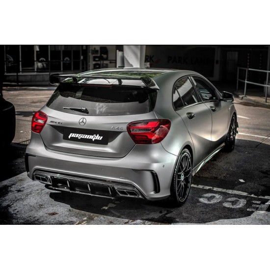 Mercedes Benz - W176 A45 AMG Büyük Model Spoiler - Plastik 13 - 18