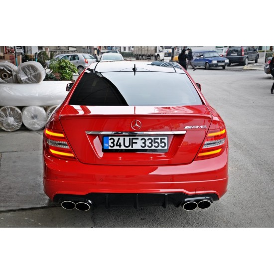 Mercedes Benz - W204 C Sedan C63 AMG Coupe Difüzör 2011-2014