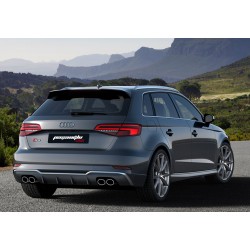 Audi - A3 8V Sportback Uyumlu S3 Difüzör Makyajlı 2016 - 2020