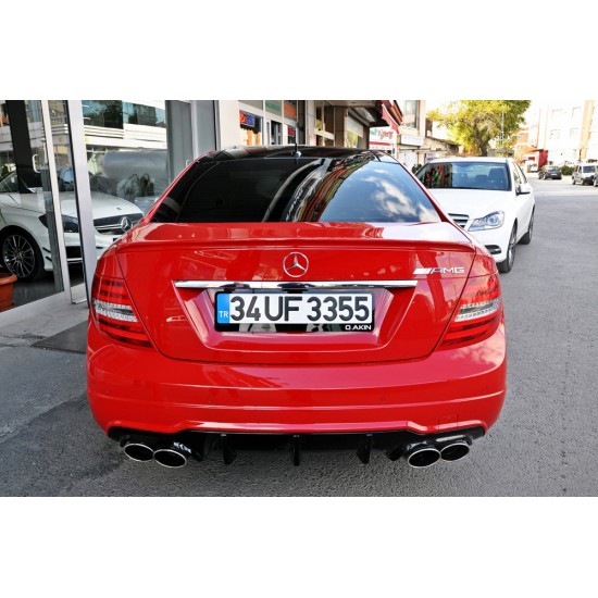 Mercedes Benz - W204 C Sedan C63 AMG Coupe Difüzör 2011-2014